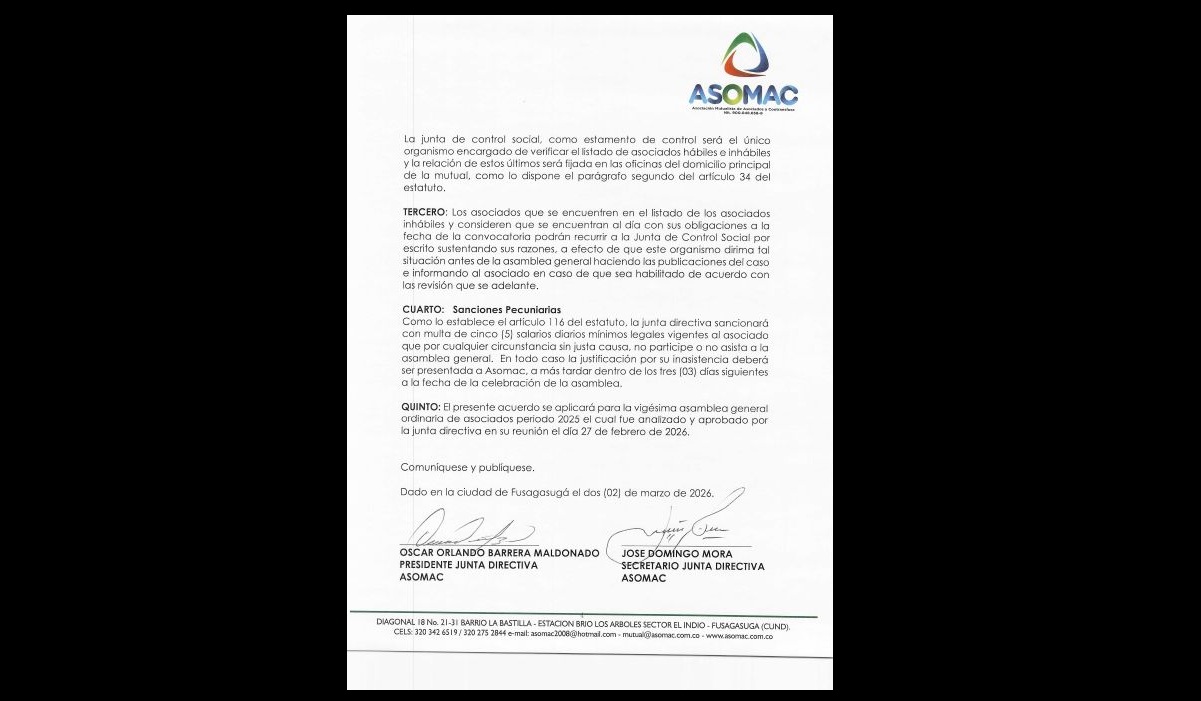 ACUERDO CONV 2026